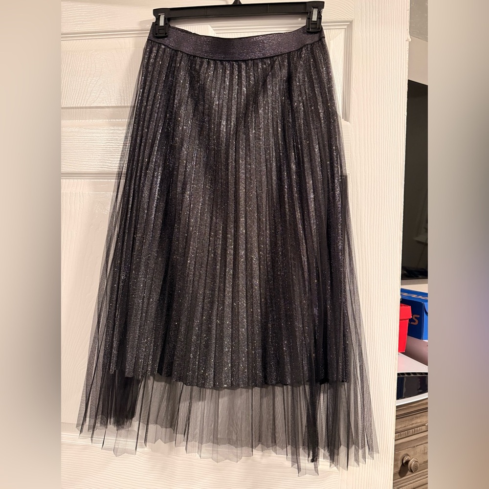 ‼️ON HOLD‼️Studio West Glittering Charcoal A-Line Skirt